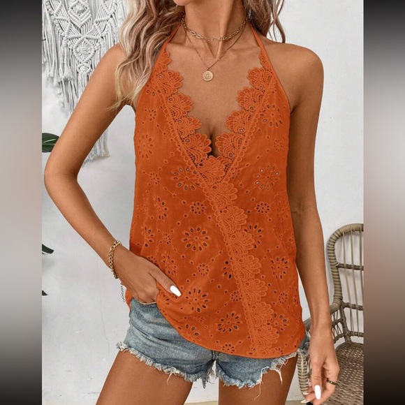 Boho lace halter top - Picture 4 of 16